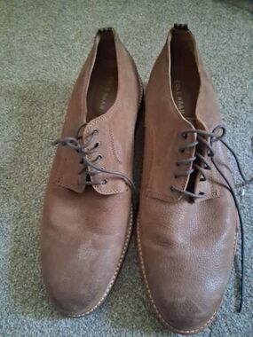 Cole Haan Men’s Tan Leather Derby Dress Shoes - Size 13